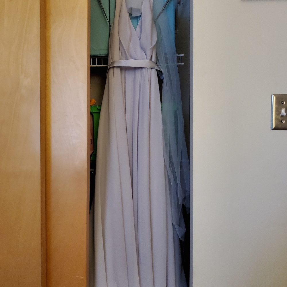 Gray Vera Wang Bridesmaid Dress - Picture 4 of 4